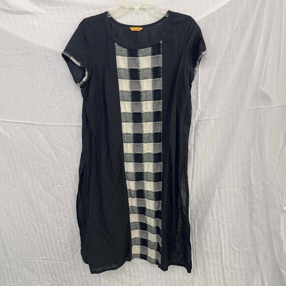 Black and white Gingham Print Dress, Size M - Picture 1 of 4